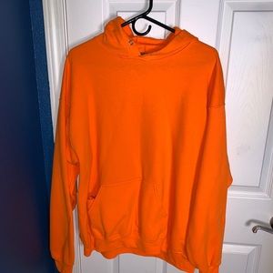 Orange Fruit of the Loom Hoodie